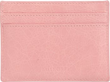 Le City Charm Crackled Leather Card Case