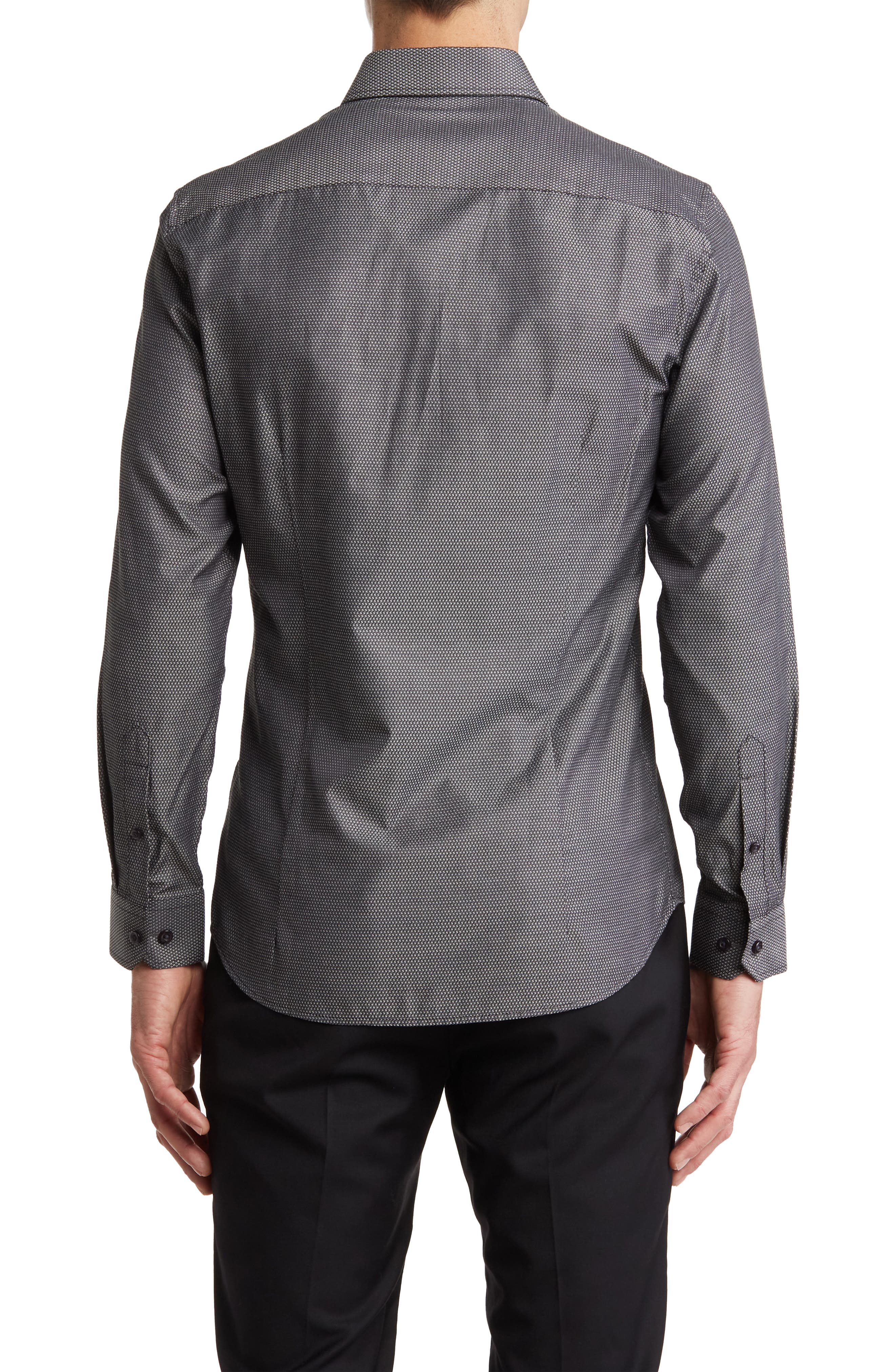 SOUL OF LONDON Pin Dot Stretch Button-Up Shirt | Nordstromrack