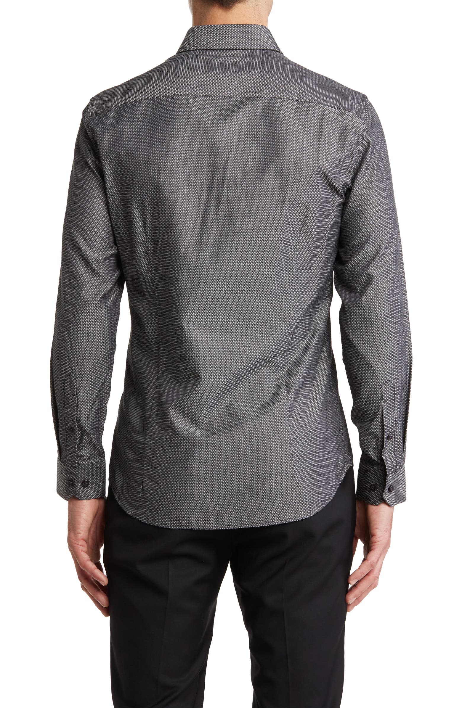 SOUL OF LONDON Pin Dot Stretch Button-Up Shirt | Nordstromrack