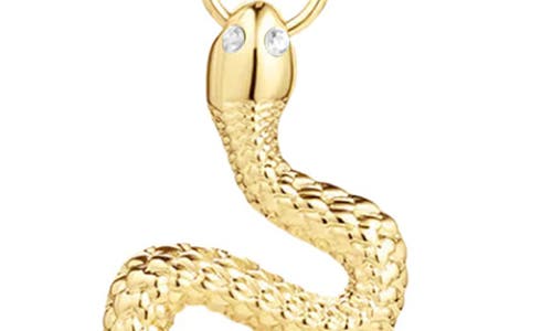 Gabi Rielle Snake Goddess Cubic Zirconia Pendant Necklace