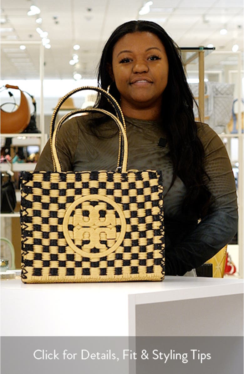 Ella Crocheted Raffia Tote, sales video thumbnail