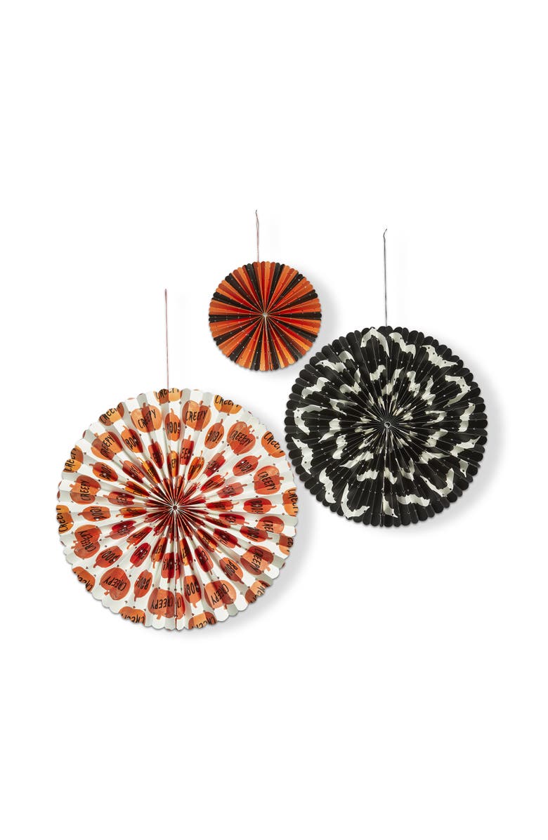 tag Halloween Paper Fan Wall Art Multicolor Holiday Decor, Main, color, Multicolored