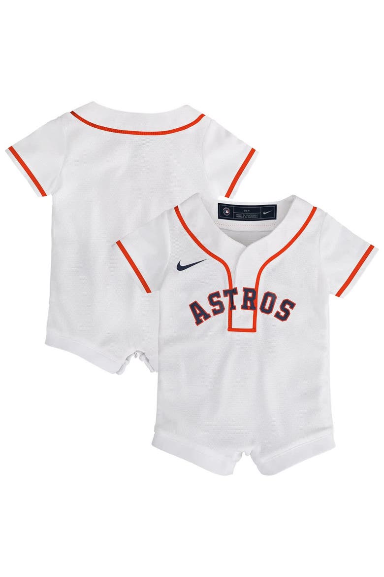 Infant Nike White Houston Astros Home Replica Romper Jersey, Main, color, White