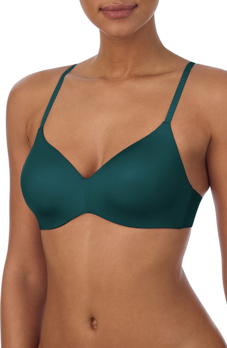 DKNY Litewear Wire-Free Bra, Alternate, color, Palm