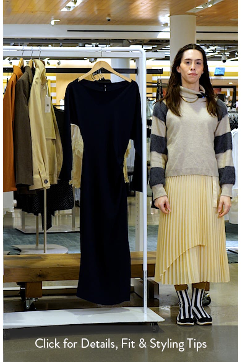Side Ruched Long Sleeve Dress video