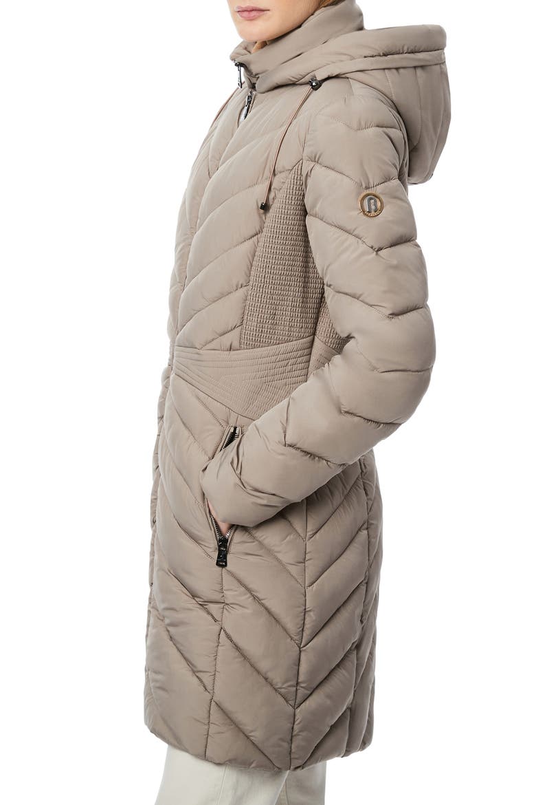 Softy Glam Ecoplume Packable Puffer Coat, Alternate, color, FRAPPE
