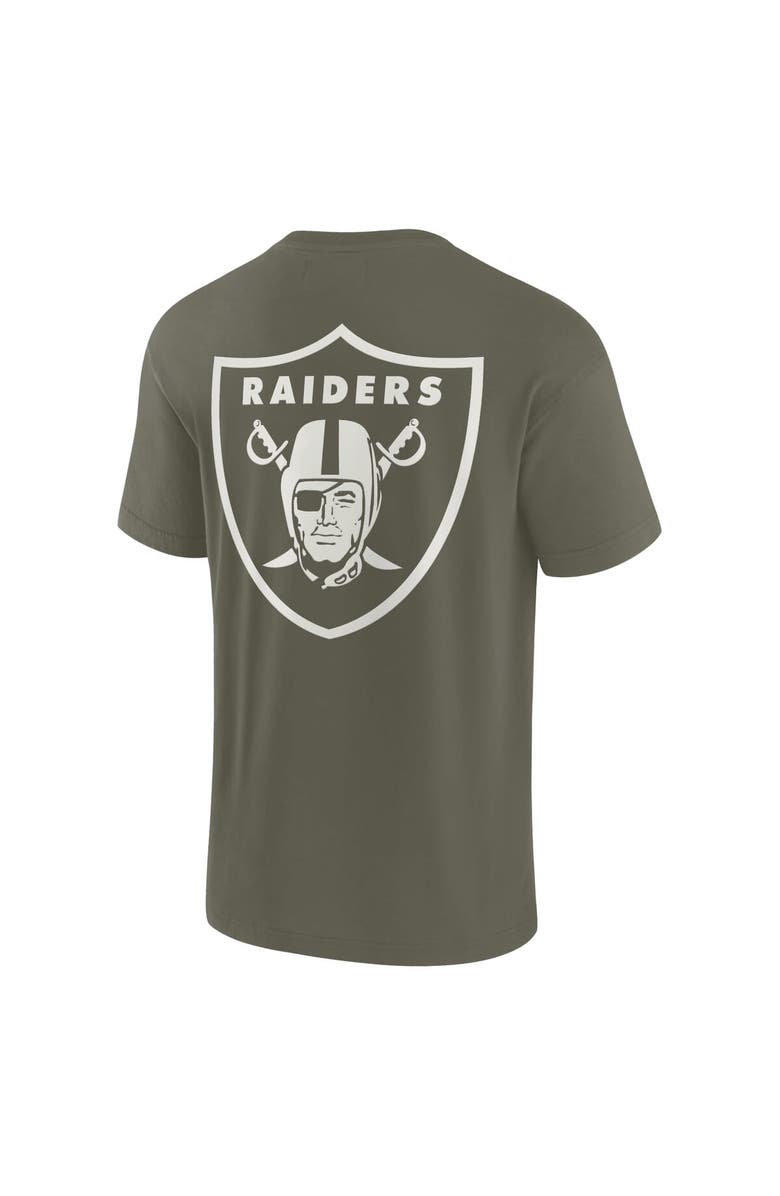 Fanatics Signature Unisex Fanatics Signature Olive Las Vegas Raiders Elements Super Soft Short Sleeve T-Shirt, Alternate, color, Olive