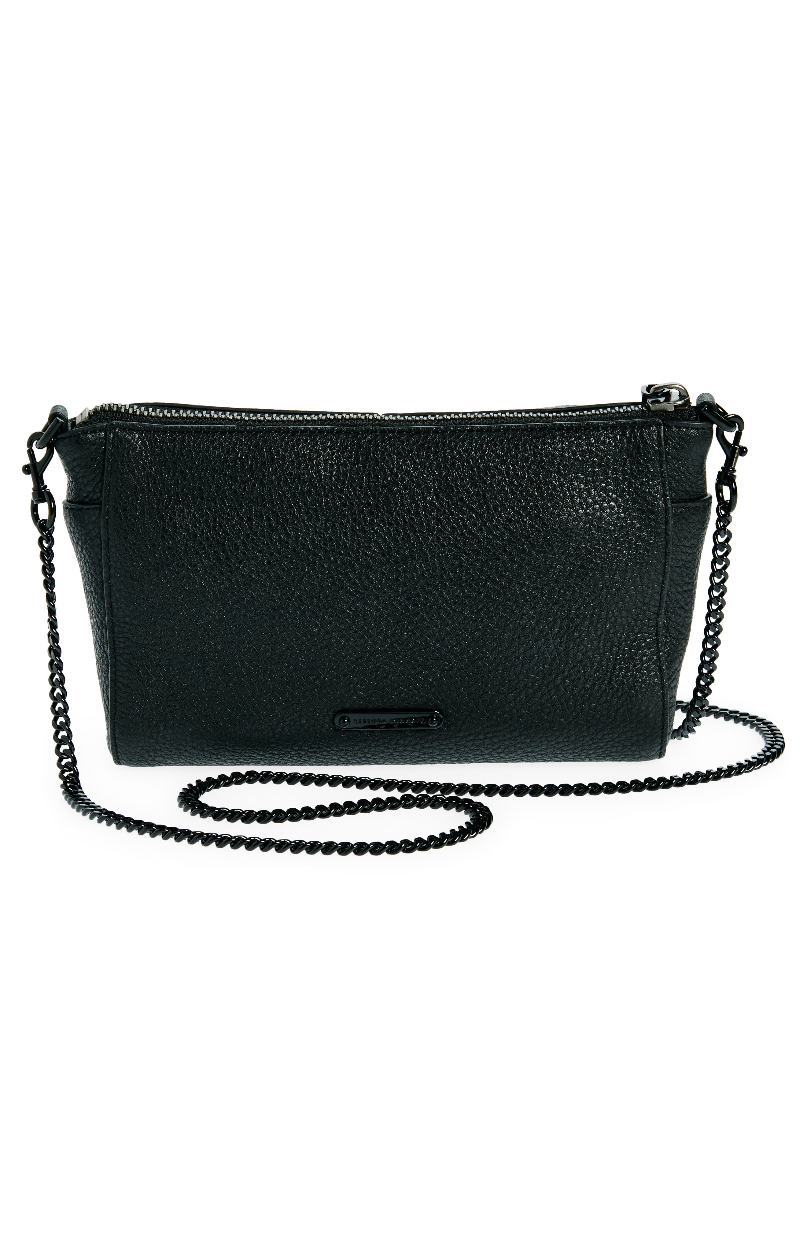 Rebecca Minkoff Mini Julian Leather Crossbody Bag, Alternate, color, 