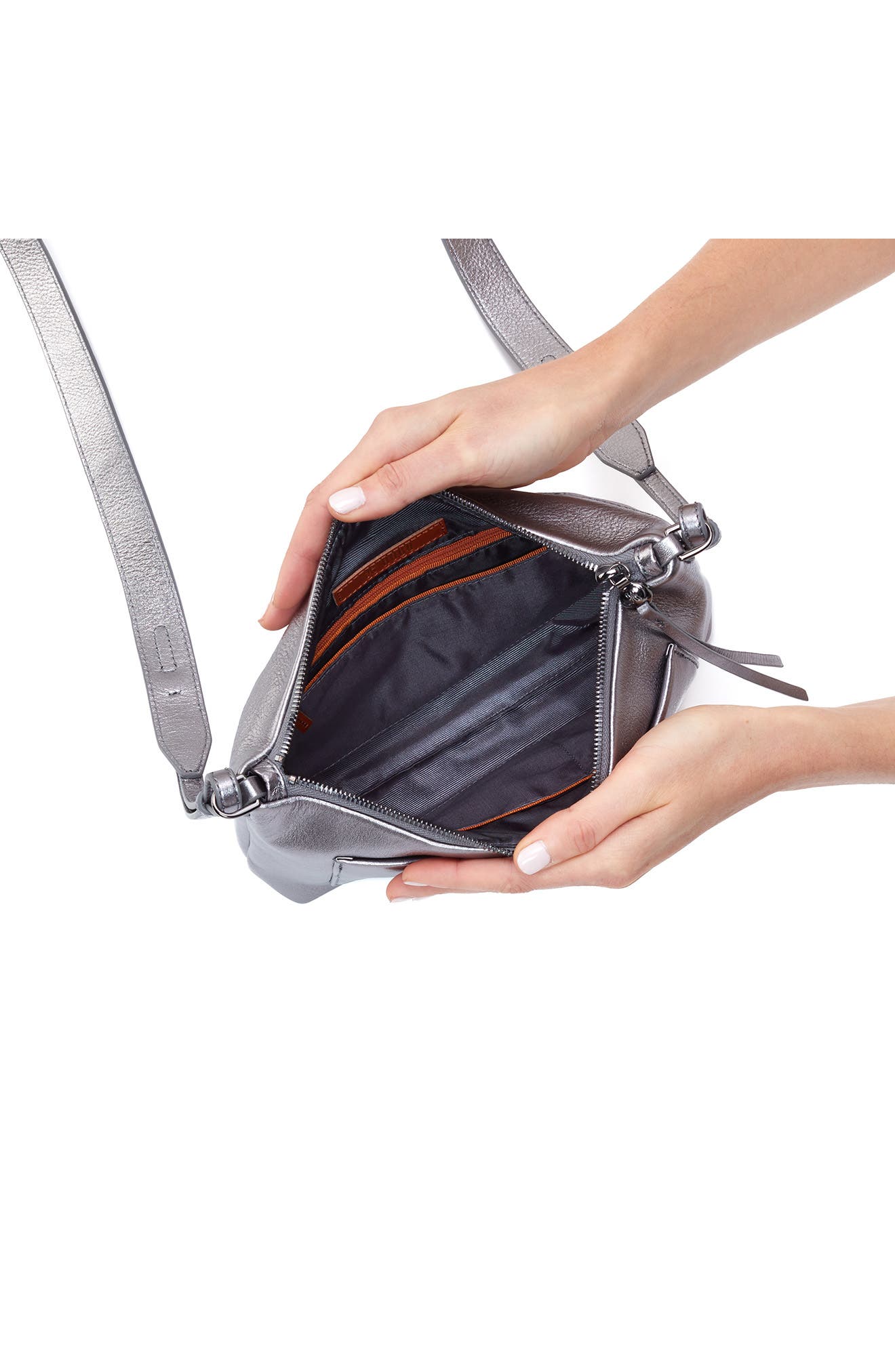 HOBO Medium Tripp Leather Crossbody Bag, Alternate, color, 