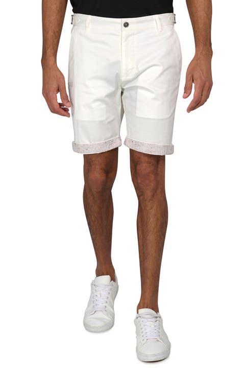 Slim Fit Solid Flat Front Shorts