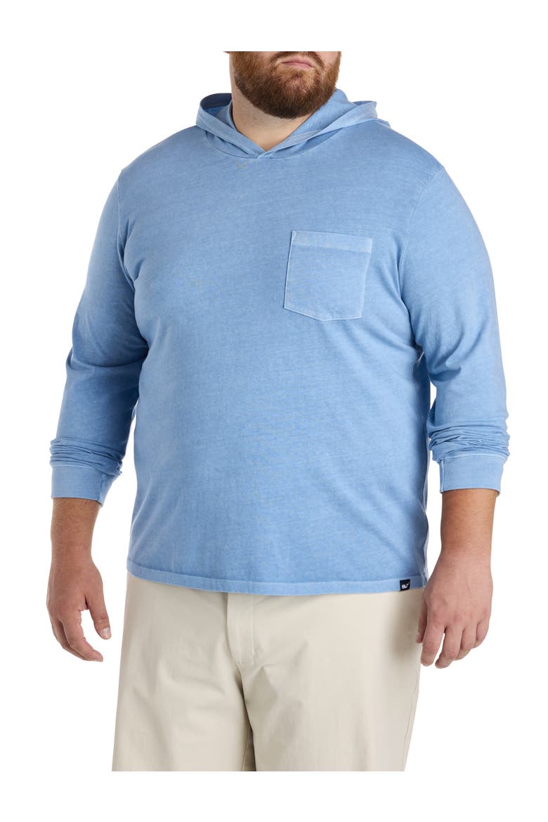 Big & Tall Surf Hoodie Long-Sleeve T-Shirt, Main, color, COASTLINE