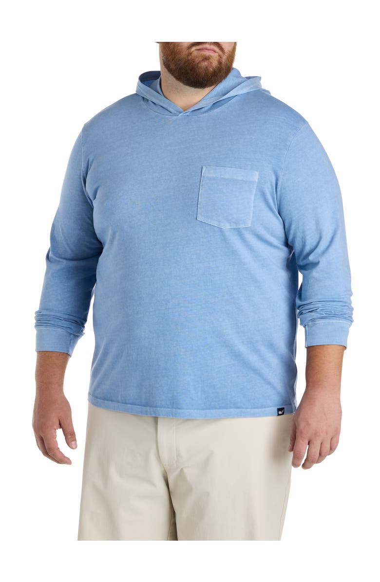 vineyard vines Big & Tall Surf Hoodie Long-Sleeve T-Shirt, Main, color, Coastline