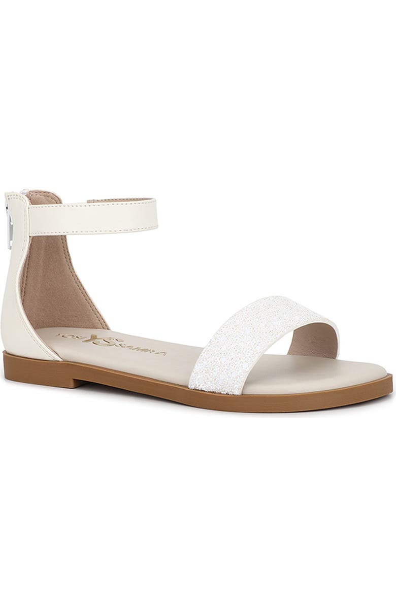 Yosi Samra Kids' Miss Cambelle Ankle Strap Sandal, Main, color, White
