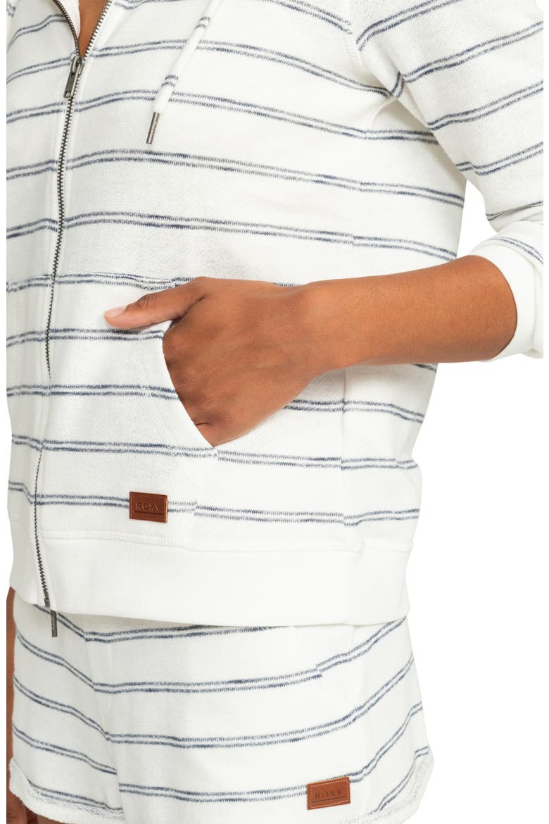 Perfect Wave Stripe Hoodie, Alternate, color, SNOW WHITE