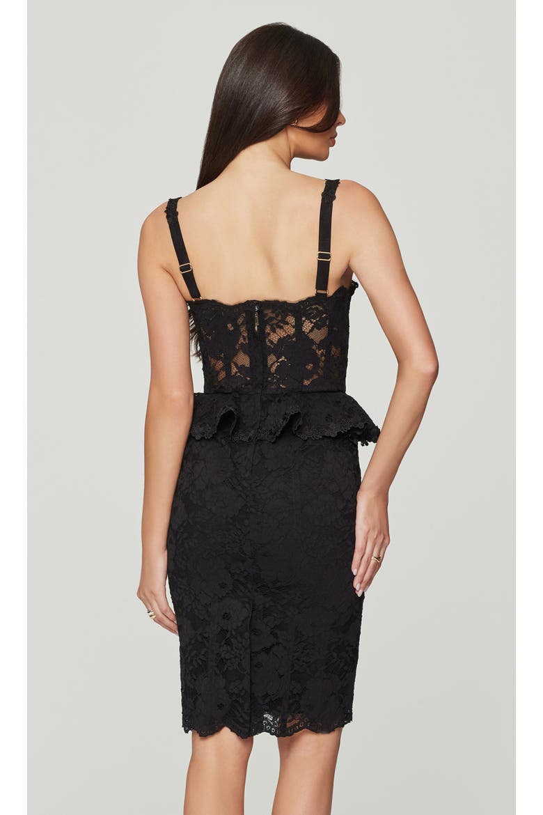 Angelique Mesh Lace Dress, Alternate, color, Black