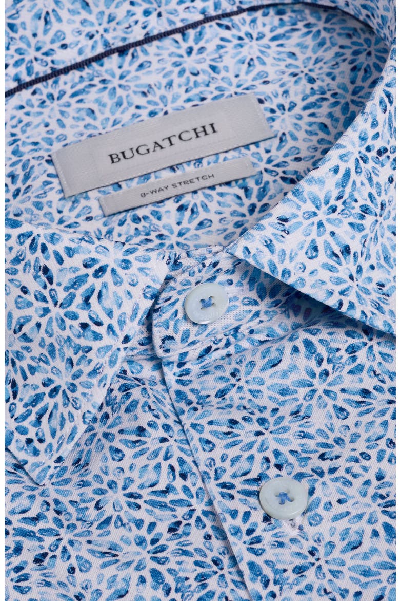 James OoohCotton® Watercolor Floral Twill Button-Up Shirt, Alternate, color, CLASSIC BLUE