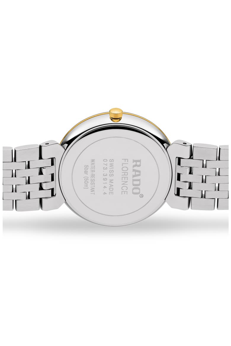 Florence Diamond Bracelet Watch, 37mm, Alternate, color, SILVER / GOLD