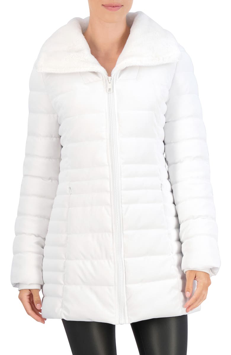 Ookie & Lala Stadium Quilted Jacket, Main, color, White