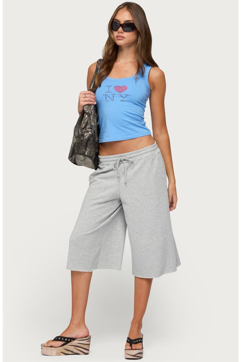 Amika Oversized Bermuda Shorts, Alternate, color, GRAY-MELANGE
