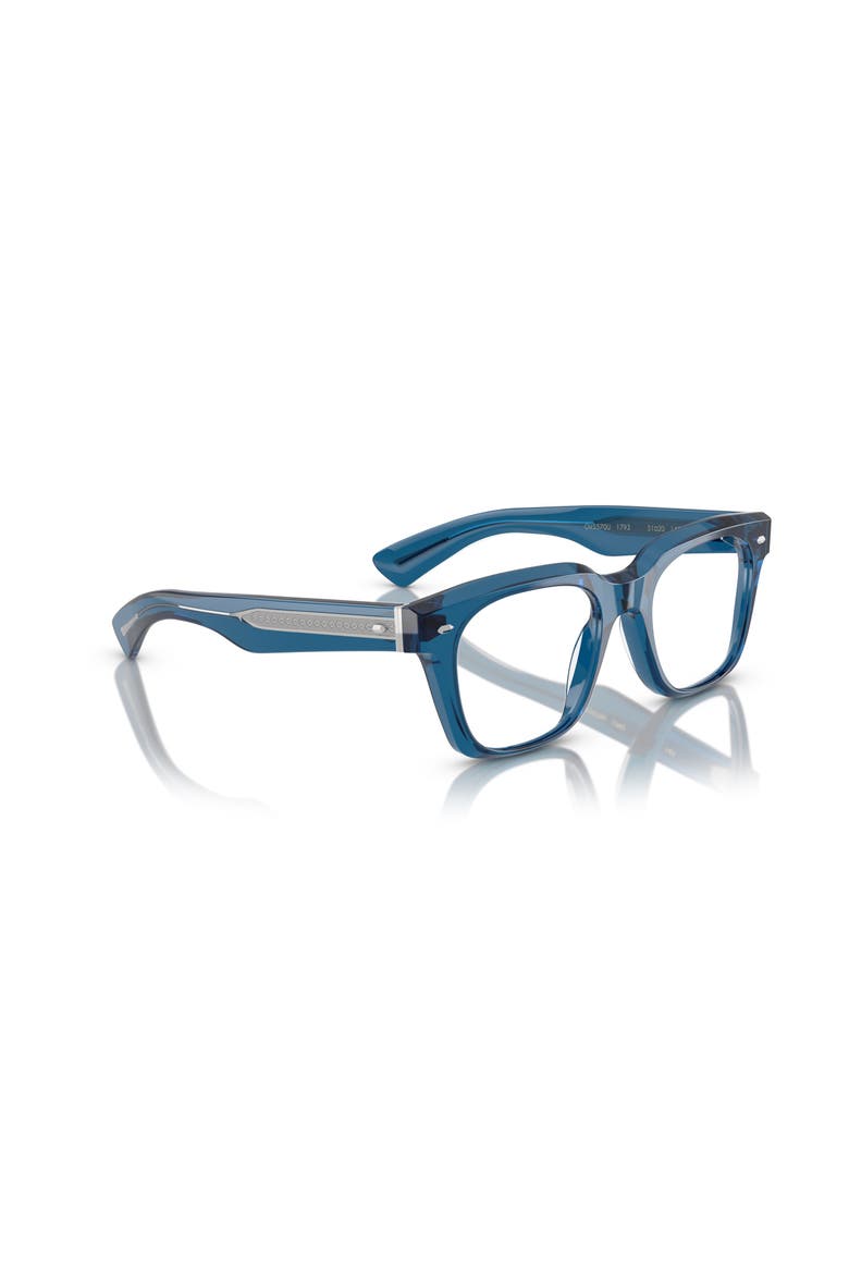 51mm Rectangle optical glasses, Alternate, color, Blue