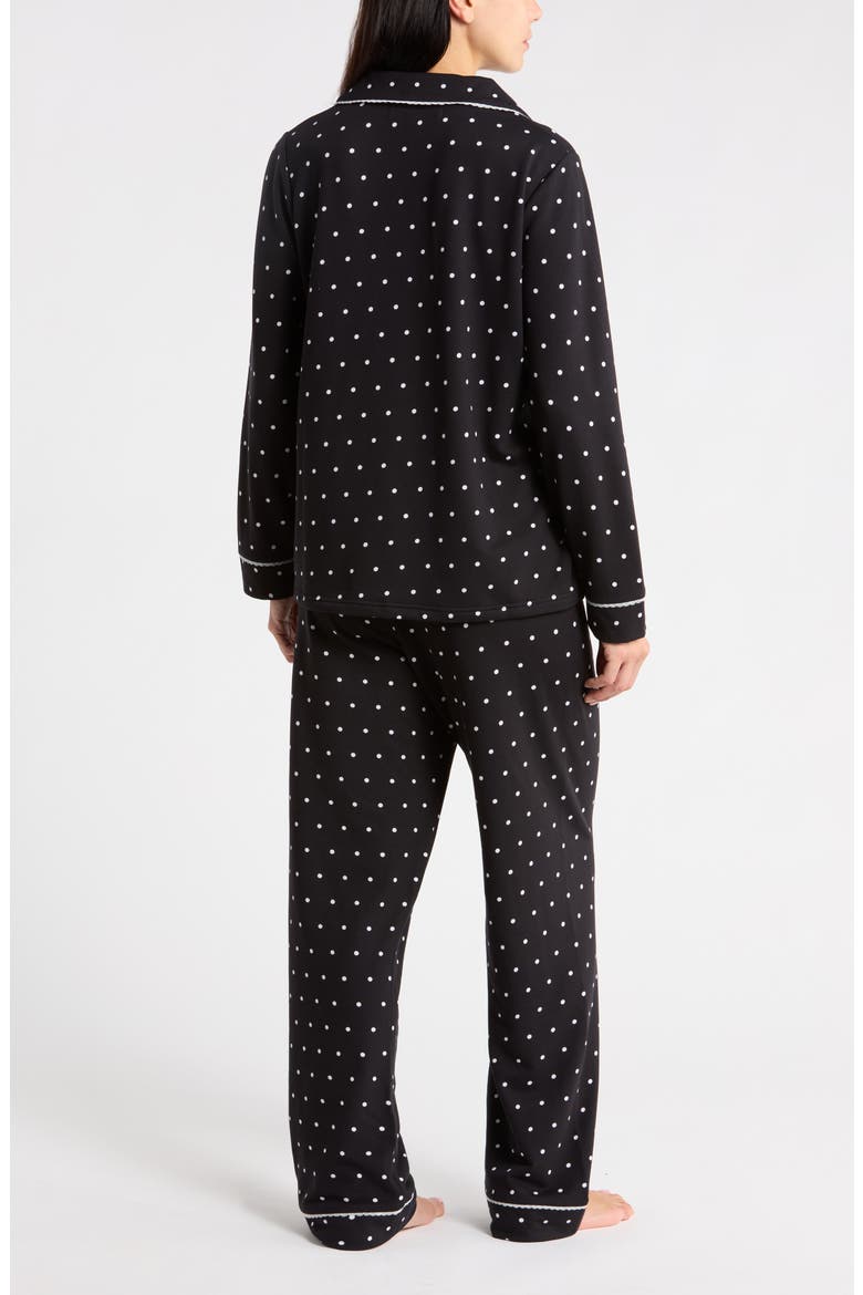 Pin Dot Pajama Set, Alternate, color, BLACK PIN DOT