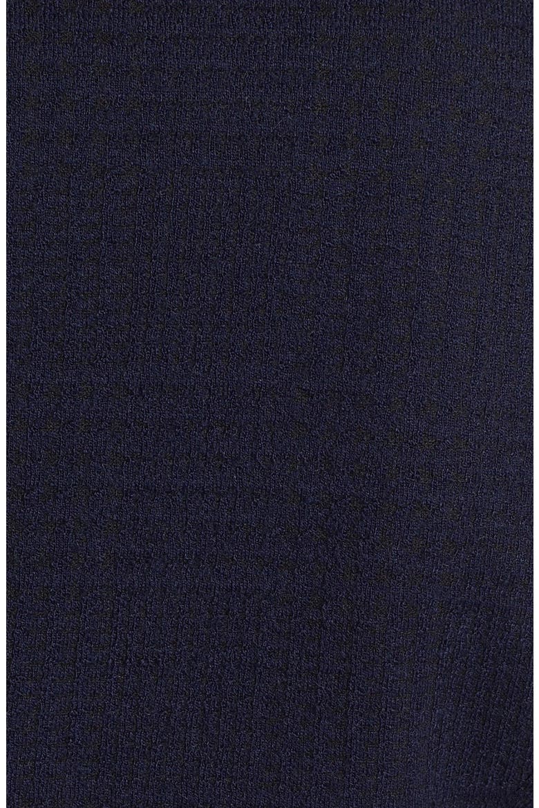 Leather Sleeve Glen Plaid Jacket, Alternate, color, NAVY DUSK/ BLACK COMBO