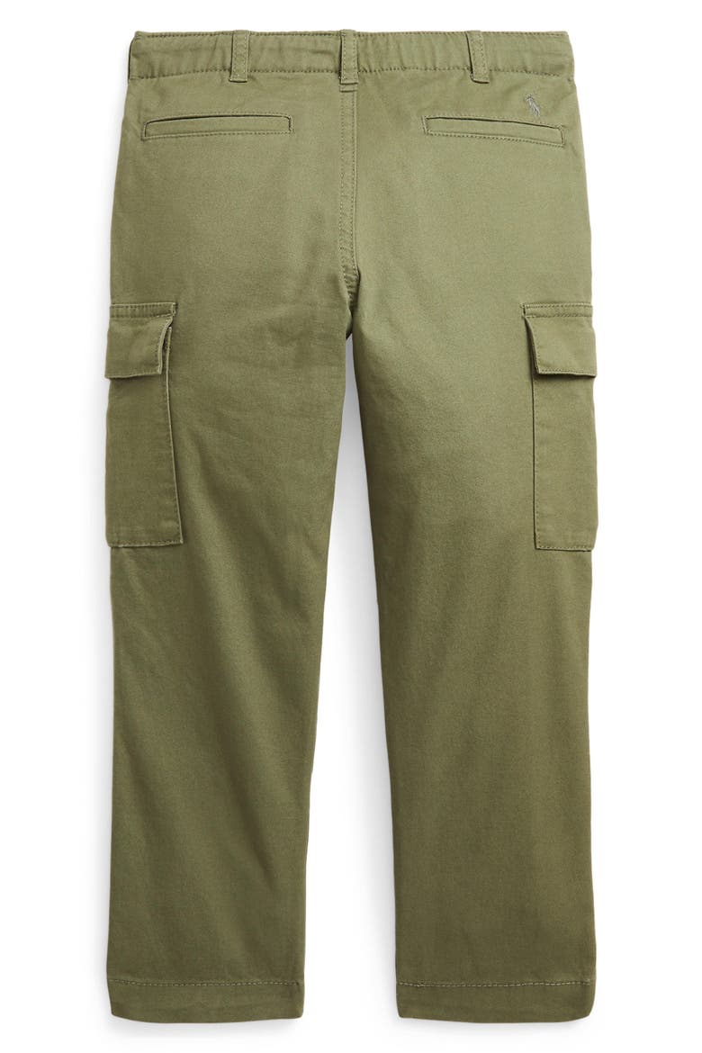 Kids' Stretch Twill Slim Cargo Pants, Alternate, color, GARDEN TRAIL