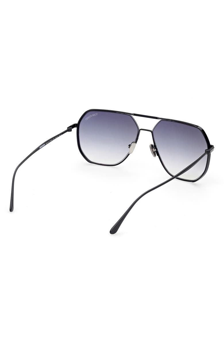 TOM FORD 59mm Polarized Navigator Sunglasses, Alternate, color, 