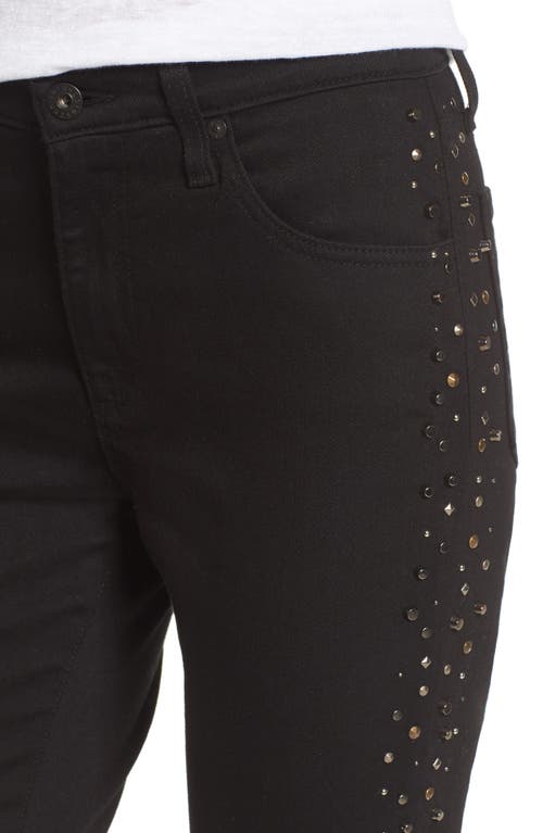 Ag Isabelle High Waist Ankle Slim Straight Leg Jeans In Black