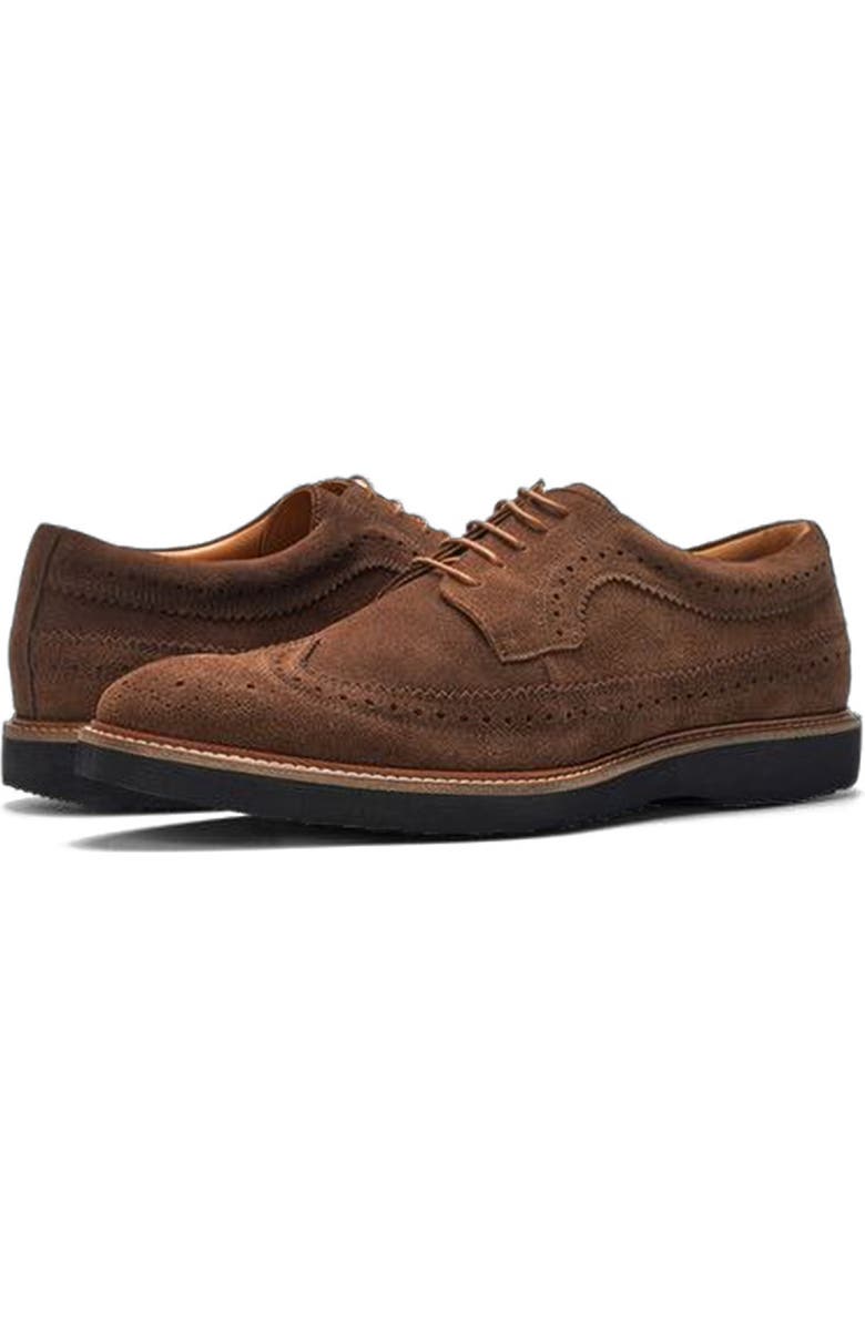 A. Veer Ellis Wingtip Oxford, Alternate, color, Tobacco Suede