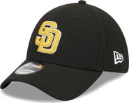New Era Men's New Era Black San Diego Padres Logo 39THIRTY Flex Hat