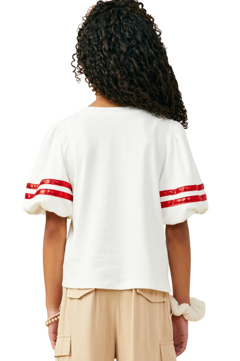 Kids' Gameday Graphic Varsity T-Shirt, Alternate, color, OFF WHITE