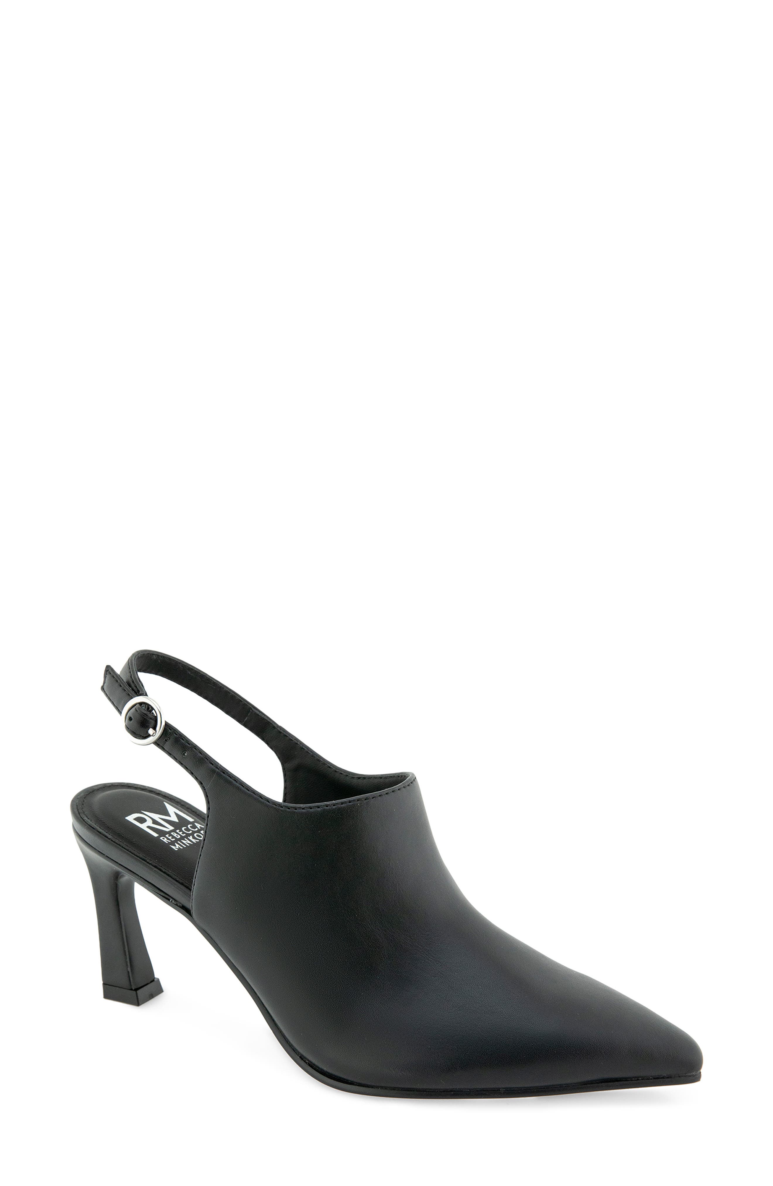 Kiara Faux Leather Pointed Toe Slingback Pump