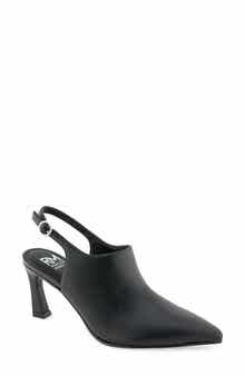 Kiara Faux Leather Pointed Toe Slingback Pump