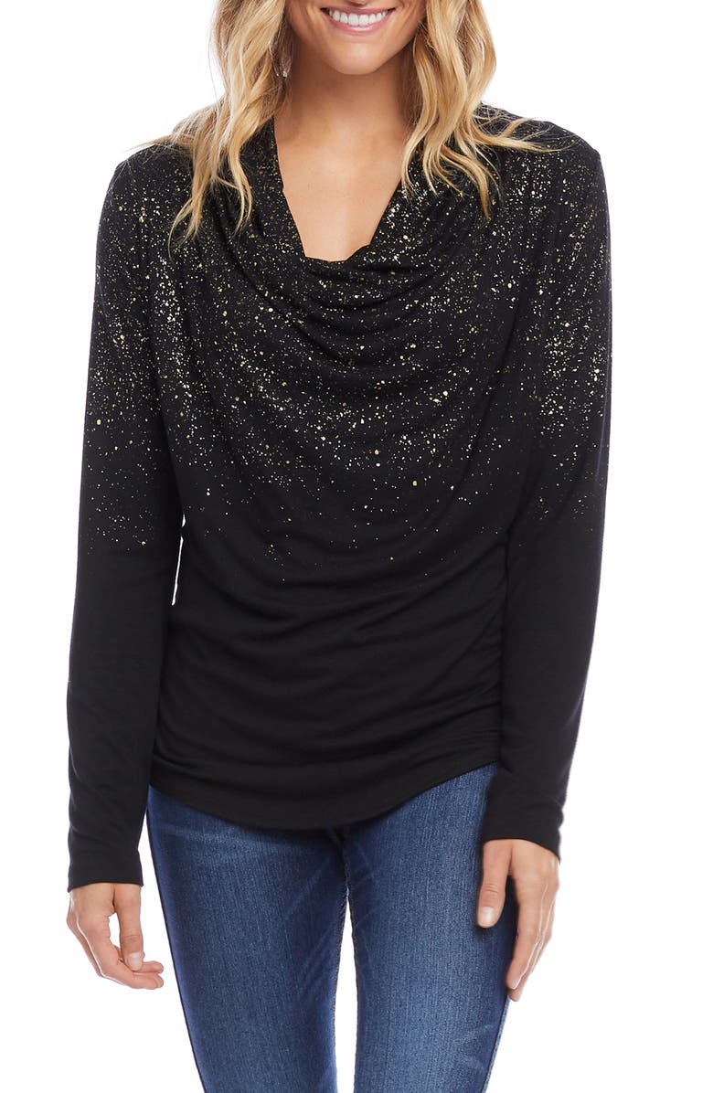 Karen Kane Draped Cowl Neck Top, Alternate, color,