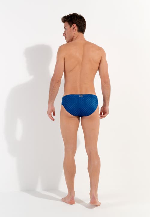 Hom Hendaye Swim Mini Briefs In Blue Print