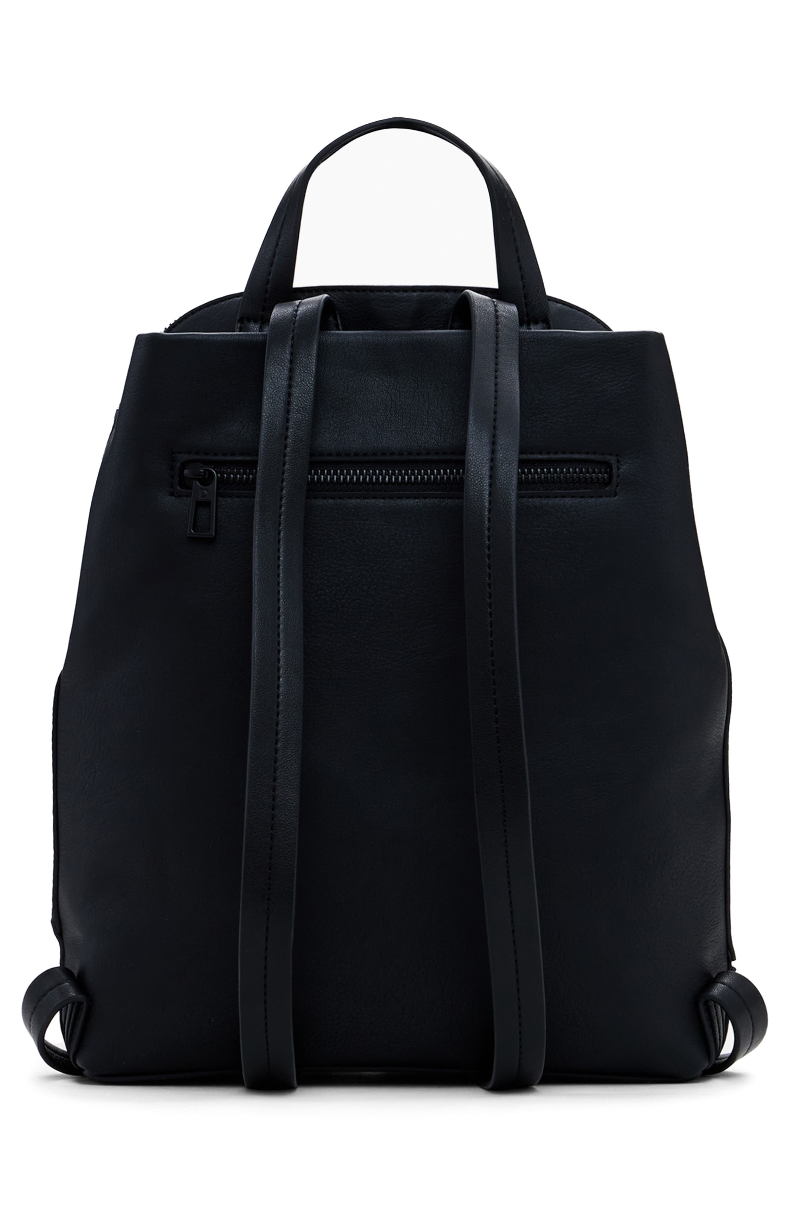 Desigual Faux Leather Backpack, Alternate, color, Black Multi