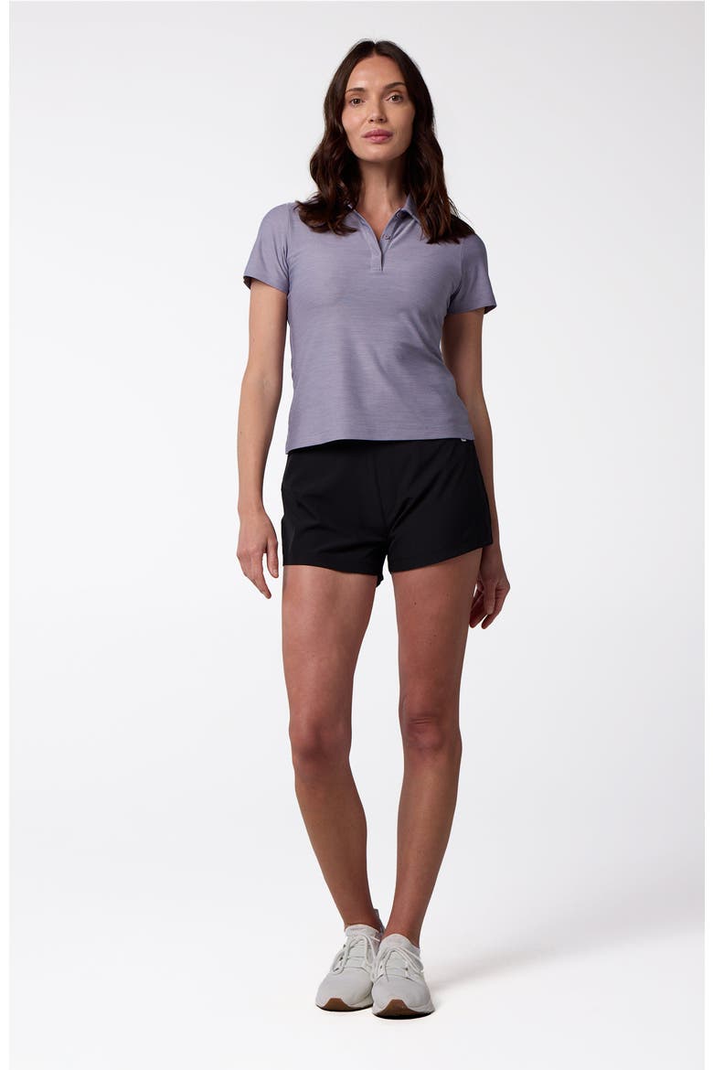 Women's Cross-Sport Tech Pique Polo, Alternate, color, Purple Ash