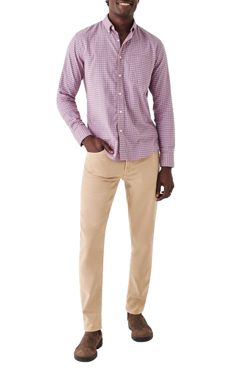 Faherty Stretch Cotton Blend Oxford Button-Down Shirt, Alternate, color, 