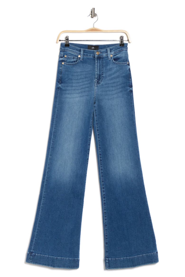 Modern Dojo Flare Leg Jeans, Alternate, color, BLUE DENIM