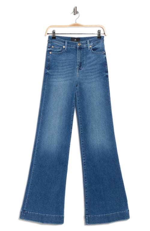 7 For All Mankind Modern Dojo Flare Leg Jeans In Blue