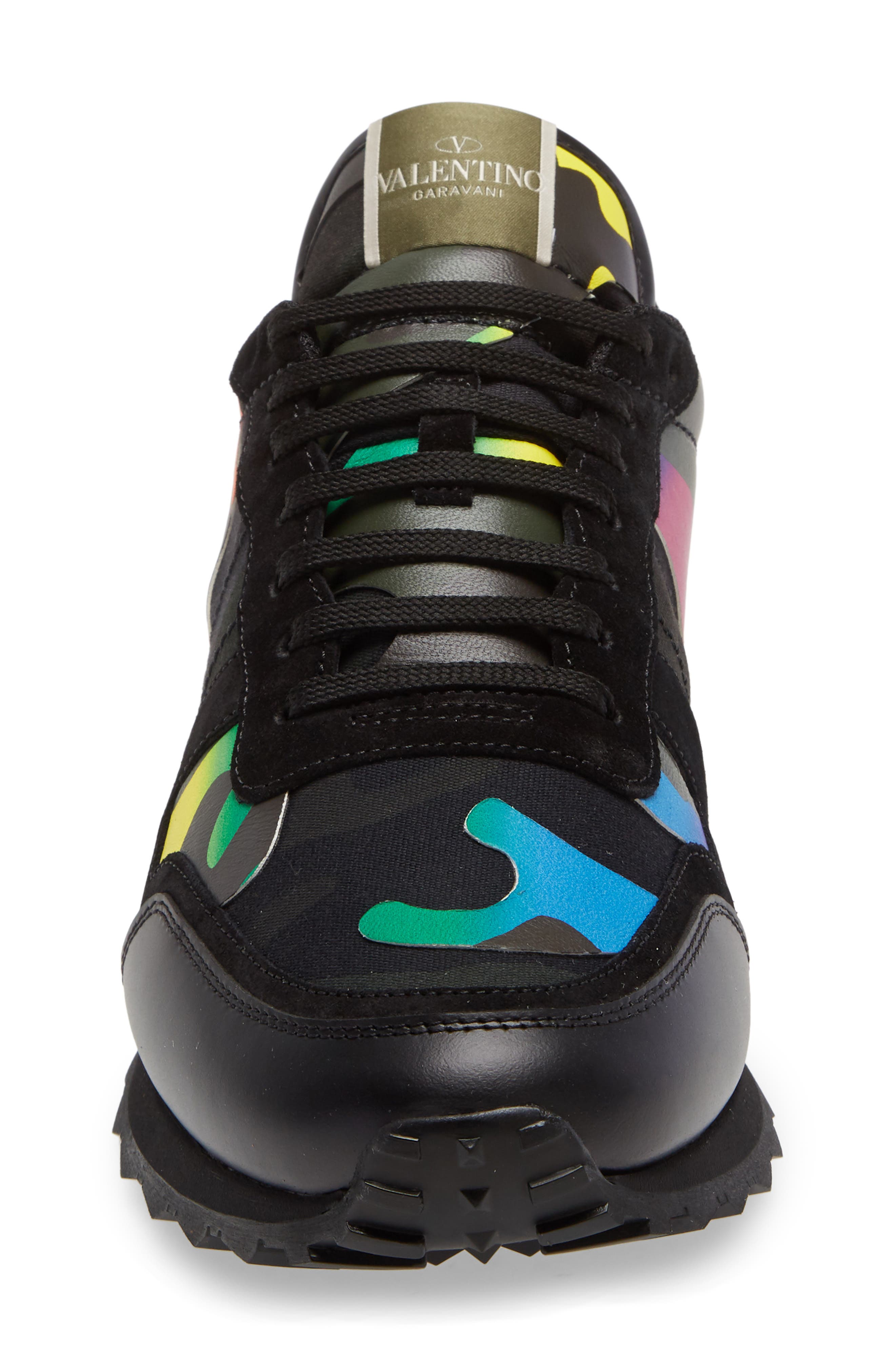Valentino Garavani Camo Rockrunner Sneaker, Alternate, color, 
