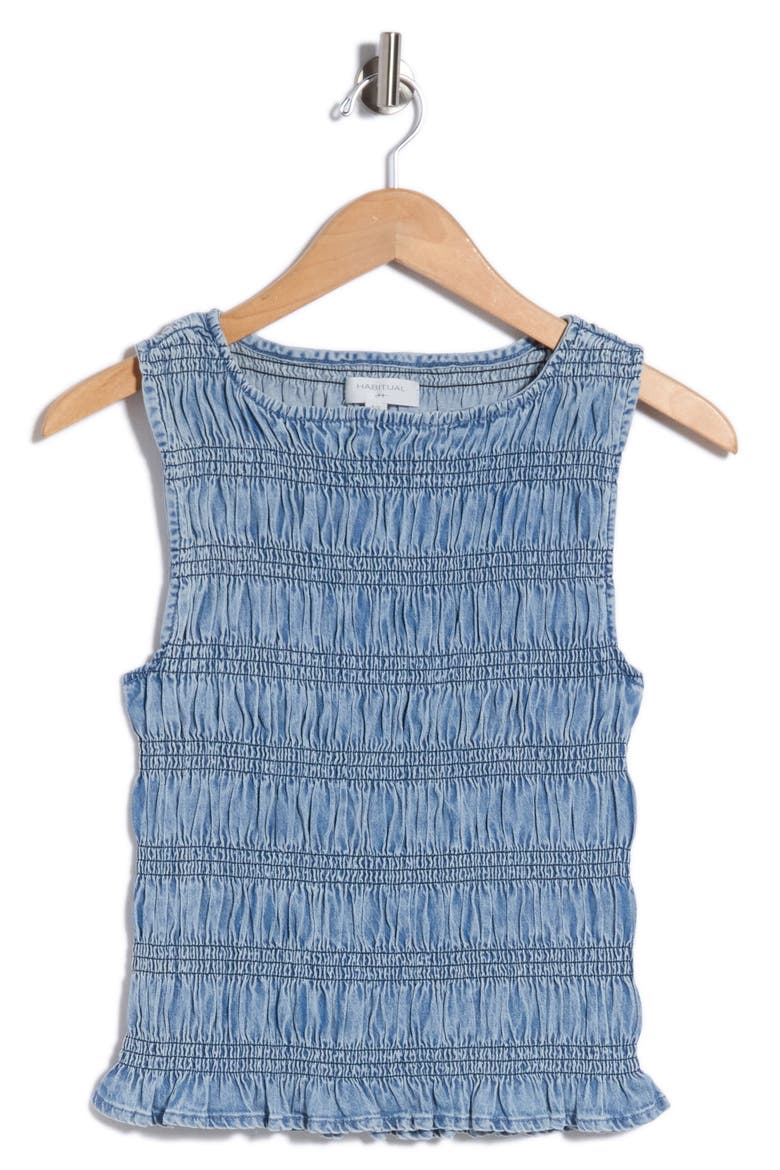Smocked Top, Main, color, PALOMA