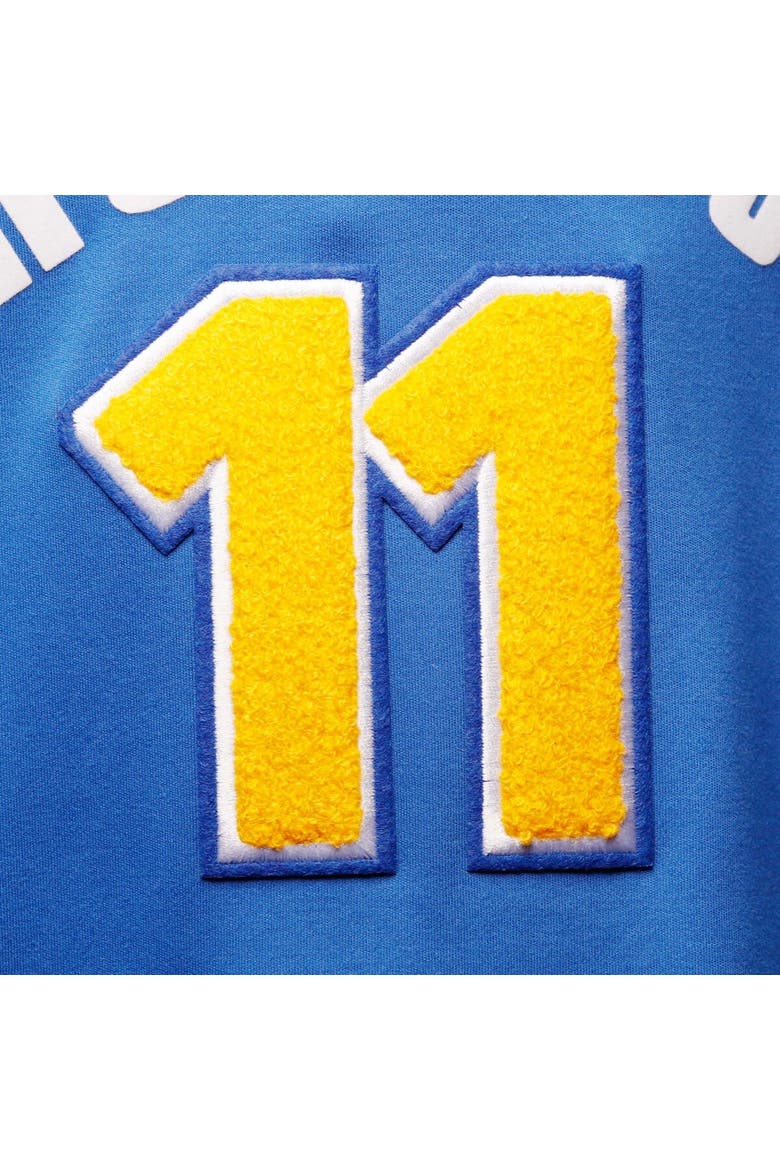 Men's Pro Standard Klay Thompson Royal Golden State Warriors Name & Number Short Sleeve Pullover Hoodie, Alternate, color, Royal