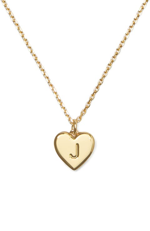 initial heart pendant necklace