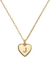 Kate Spade New York initial heart pendant necklace