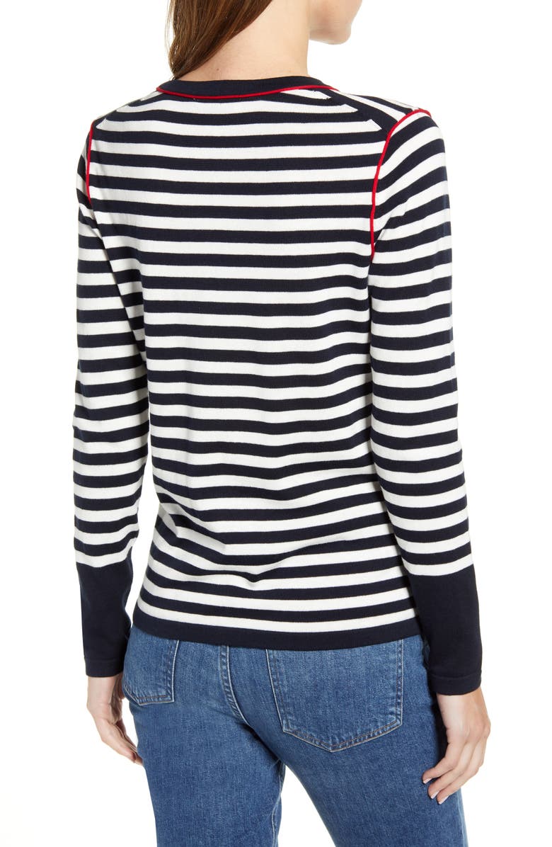 Tommy Hilfiger Stripe Crewneck Sweater, Alternate, color, 