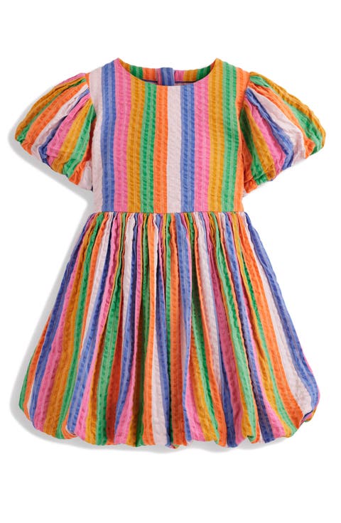 Kids' Stripe Bubble Hem Seersucker Dress (Toddler, Little Kid & Big Kid)