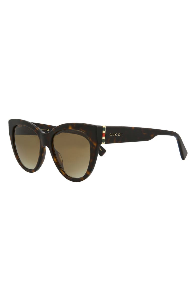 Gucci 53mm Cat Eye Sunglasses, Alternate, color,
