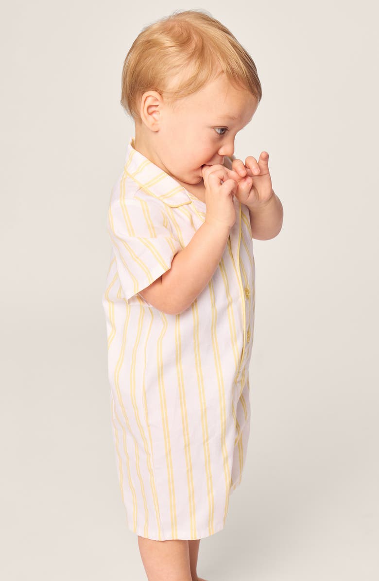 Petite Plume Stripe One-Piece Short Pajamas, Alternate, color,